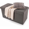 image:imageLavish Home Folding Storage Ottoman Bench Beige 30Dark Gray