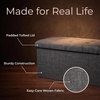 image:imageLavish Home Folding Storage Ottoman Bench Beige 30Dark Gray