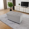 image:imageLavish Home Folding Storage Ottoman Bench Beige 30Light Gray