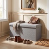 image:imageLavish Home Folding Storage Ottoman Bench Beige 30Light Gray