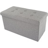 image:imageLavish Home Folding Storage Ottoman Bench Beige 30Light Gray
