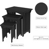 image:imageLavish Home Nesting Tables Black Set of 3 21515751075Black