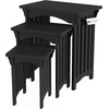 image:imageLavish Home Nesting Tables Black Set of 3 21515751075Black