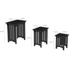 image:imageLavish Home Nesting Tables Black Set of 3 21515751075Black