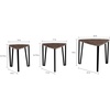image:imageLavish Home Nesting Tables Black Set of 3 21515751075Brown