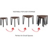 image:imageLavish Home Nesting Tables Black Set of 3 21515751075Brown