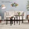 image:imageLavish Home Nesting Tables Black Set of 3 21515751075Brown