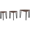 image:imageLavish Home Nesting Tables Black Set of 3 21515751075Brown