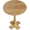 image:imageLavish Home Pedestal Table  Living Room Side Table Natural 18W x 22HNatural