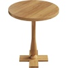 image:imageLavish Home Pedestal Table  Living Room Side Table Natural 18W x 22HNatural