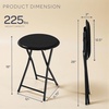 image:imageLavish Home Portable Folding Stool with Backless Seat Blue 18 InchBlack