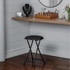 image:imageLavish Home Portable Folding Stool with Backless Seat Blue 18 InchBlack