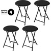 image:imageLavish Home Portable Folding Stool with Backless Seat Blue 18 InchBlack