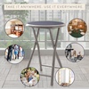 image:imageLavish Home Portable Folding Stool with Backless Seat Blue 18 InchGrey