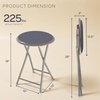 image:imageLavish Home Portable Folding Stool with Backless Seat Blue 18 InchGrey