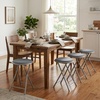 image:imageLavish Home Portable Folding Stool with Backless Seat Blue 18 InchGrey