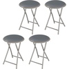 image:imageLavish Home Portable Folding Stool with Backless Seat Blue 18 InchGrey