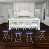 image:imageLavish Home Portable Folding Stool with Backless Seat Blue 18 InchRoyal Blue
