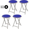 image:imageLavish Home Portable Folding Stool with Backless Seat Blue 18 InchRoyal Blue