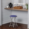 image:imageLavish Home Portable Folding Stool with Backless Seat Blue 18 InchRoyal Blue