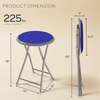 image:imageLavish Home Portable Folding Stool with Backless Seat Blue 18 InchRoyal Blue