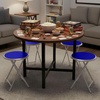 image:imageLavish Home Portable Folding Stool with Backless Seat Blue 18 InchRoyal Blue