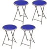 image:imageLavish Home Portable Folding Stool with Backless Seat Blue 18 InchRoyal Blue