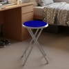 image:imageLavish Home Portable Folding Stool with Backless Seat Blue 18 InchRoyal Blue