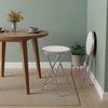 image:imageLavish Home Portable Folding Stool with Backless Seat Blue 18 InchWhite