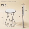 image:imageLavish Home Portable Folding Stool with Backless Seat Blue 18 InchWhite