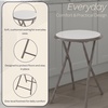 image:imageLavish Home Portable Folding Stool with Backless Seat Blue 18 InchWhite