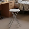 image:imageLavish Home Portable Folding Stool with Backless Seat Blue 18 InchWhite