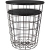 image:imageLavish Home Round End Tables  Nesting Tables Set of 2 BlackBlack