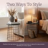 image:imageLavish Home Round End Tables  Nesting Tables Set of 2 BlackBlack
