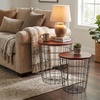 image:imageLavish Home Round End Tables  Nesting Tables Set of 2 BlackCherry
