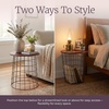 image:imageLavish Home Round End Tables  Nesting Tables Set of 2 BlackCherry