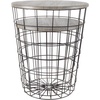 image:imageLavish Home Round End Tables  Nesting Tables Set of 2 BlackGrey