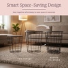 image:imageLavish Home Round End Tables  Nesting Tables Set of 2 BlackGrey