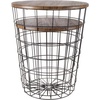 image:imageLavish Home Round End Tables Brown Woodgrain Set of 2 1775155Brown Round