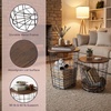 image:imageLavish Home Round End Tables Brown Woodgrain Set of 2 1775155Brown Round