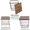 image:imageLavish Home Round End Tables Brown Woodgrain Set of 2 1775155Brown Square 2