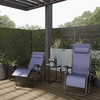 image:imageLavish Home Set of 2 ZeroGravity Chairs  Folding Patio Furniture  Outdoor Recliners with Side Table Cup or Phone Holder and Chair Pillow Navy