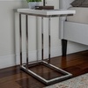 image:imageLavish Home Sofa Side Table Set of 2  Modern C Shaped End Tables  Laptop Trays or Compact Bedside Nightstands  Space Saving Furniture WhiteSet of 2