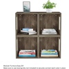 image:imageLavish Home Stackable Cube End Table  Contemporary Minimalist Modular Accent Piece with Open Sides for Bedroom Living Room or Office Gray