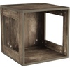 image:imageLavish Home Stackable Cube End Table  Contemporary Minimalist Modular Accent Piece with Open Sides for Bedroom Living Room or Office Gray