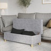 image:imageLavish Home Storage Ottoman  Tweed Polyester Footrest or Bench Organizer with Lift Top for Bedroom Living Room or Entryway GrayGray Printed Tweed