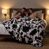 image:imageLavish Home Waterproof Blanket for Bed Couch Car Snow Leopard 60x80BlackWhite