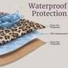 image:imageLavish Home Waterproof Blanket for Bed Couch Car Snow Leopard 60x80BrownBlack