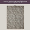 image:imageLavish Home Waterproof Blanket for Bed Couch Car Snow Leopard 60x80BrownBlack