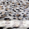 image:imageLavish Home Waterproof Blanket for Bed Couch Car Snow Leopard 60x80BrownBlack